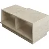 Image de Homitis, Table basse, Look Consept Travertine (45 x 90 x 36 cm)