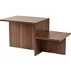Image de CaliCosy, Table basse, Table basse 2 niveaux L77 cm - HARMONY (80 x 80 x 40 cm)
