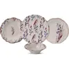 Image de Hermia, Set de vaisselle, Violet Leaf Dinner Set 24 Pieces (24 pcs)