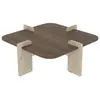 Image de Hanah Home, Table basse, Poalla Coffee Table (90 x 90 x 35 cm)