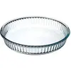 Image de 5Five verre rond plat 26cm, transparent, Plat à gratin, Transparent