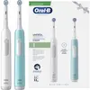 Image de Oral-B, Brosse à dents électrique, Brosse à dents électrique Bleu Blanc (2 pièces) (2 pièces)