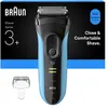 Image de Rasoir électrique Braun Series 3+ 3040s Noir et Bleu