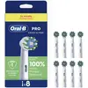 Image de Oral-B, Tête de brosse à dents, Brosses de rechange Pro Cross Action, lot de 8 (8x)