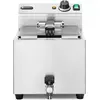 Image de Hendi Friteuse avec robinet de vidange 10 l 400V 6600W, Friteuse, Argent