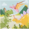 Image de Boland, Serviettes de table, Dino Party, 33x33cm (20 x, 33 x 33 cm)