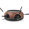Image de Tristar 3- in 1 Pizza Festa comme raclette, plaque de gril et pour faire des pizzas, Gril de table, Noir, Rouge