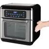 Image de Inventum GF1200HLD - Airfryer oven - Friteuse à vapeur avec mand mandrin rouge - Inhoud 12 liter - Zwart/RVS, Friteuse, Noir