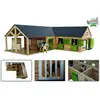 Image de Kids Globe Farming Horse Écurie d'angle avec 3 boxes et débarras 1:25
