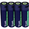 Image de Trust Batteries Rechargeables USB-C 4p (4 pcs, AA, 1700 mAh), Batteries + piles