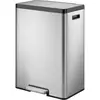 Image de EKO Système de tri des déchets Ecocasa II Recyclage Seau à pédale 2 x 20 L en acier inoxydable, Poubelle, Argent