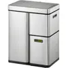 Image de EKO Mirage Plus Recycleur de capteurs 3 compartiments, Poubelle, Argent