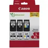 Image de Pack de 3 Cartouches d'encre Canon Pixma PG540L et CL541XL Noir Jaune Cyan et Magenta