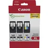 Image de Pack de 3 cartouches d'encre Canon PG-560XLx2 et CL-561XL