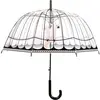Image de Esschert Design, Hommes, Parapluie, Parapluie volière rose/noir/transparent, Multicolore, Rose, Transparent, Noir