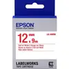Image de Epson, Ruban d'étiquetage, Cassette D'étiquettes Lk-4wrn (1.20 cm, Rouge)