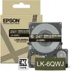 Image de Epson, Ruban d'étiquetage, Mat Kaki/Blanc 24mm LK-6QWJ (2.40 cm, Blanc, Marron)
