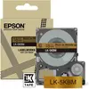 Image de Epson, Ruban d'étiquetage, Or métallique/noir 18mm LK-5KBM (1.80 cm, Or)