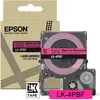 Image de Epson, Ruban d'étiquetage, Rose fluo/noir 12mm LK-4PBF (1.20 cm, Noir, Pink, Rose)