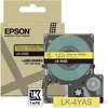 Image de Epson, Ruban d'étiquetage, Jaune doux/gris 12mm LK-4YAS (1.20 cm, Jaune)