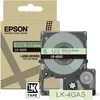 Image de Epson, Ruban d'étiquetage, Vert tendre/gris 12mm LK-4GAS (1.20 cm, Gris, Vert)