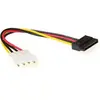 Image de ACT Câble adaptateur d'alimentation Serial ATA 0,15 m. Longueur : 0,15 m S-ata pwr 5.25m-15f 0,15m (15 cm, SATA), Câble interne (PC)