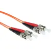 Image de ACT 1 mètre LSZH Multimode 62.5/125 OM1 fibre patch cable duplex avec connecteurs ST (1 m), Câble réseau