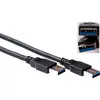 Image de ACT Advanced Cable Technology SB3013 2m USB A mâle Noir Câble USB (2 m, USB 3.2 Gen 1), Câble USB