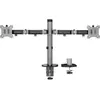 Image de ACT Support de bureau pour écran, 2 écrans jusqu'à 32ö, gris (Tables, 32", 9 kg), Support de moniteur, Argent