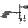 Image de ACT Monitorarm max 32 met laptophouder, 1 scherm