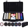 Image de Longfield Games Pokerset in zwarte koffer, 300 chips met waarde (14 gram) - Engelhart Games (320951)