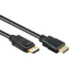 Image de Gembird DisplayPort - HDMI (1.80 m), Câble vidéo, Noir