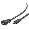 Image de Gembird CBLE USB-C VERS MICRO USB3 BM/1M CCP-USB3-MBMCM-1M (1 m, USB 3.2 Gen 1, 18 W), Câble USB