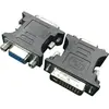 Image de Gembird Adaptateur DVI-A mâle vers VGA 15 broches HD (3 rangées) femelle, noir (VGA, 4.20 cm), Adaptateur données + vidéo, Noir