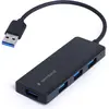Image de Gembird I/O HUB USB3.1 4PORT/UHB-U3P4-03 (USB-A, 4 ports), Station d’accueil + hub USB, Noir