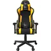 Image de Gembird Chaise de jeu SCORPION juodas mesh yellow skin, Chaise gaming, Noir, Jaune
