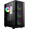 Image de Gembird boîtier d'ordinateur Fornax 4000 ARGB (ATX, ITX, mATX), Boîtier PC, Noir