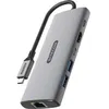 Image de Multiport USB-C Sitecom 6-en-1 Gen 2 avec Power Delivery 100 W Gris