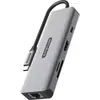 Image de Sitecom CN-5507 (USB-C, 7 ports), Station d’accueil + hub USB, Gris