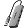 Image de Sitecom CN-5007 USB-Azu2x USB-A+2x USB-CHUB (USB-A, 2 ports), Station d’accueil + hub USB, Gris