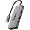 Image de Sitecom CN-5010 USB-C vers 2x USB-A+2x USB-CHUB (USB-C, 4 ports), Station d’accueil + hub USB, Gris