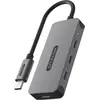 Image de Sitecom CN-5014 (USB-C, 4 ports), Station d’accueil + hub USB, Gris
