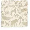 Image de Housse de matelas Jollein jersey 40/50x80/90cm - Animaux Vert Olive