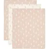 Image de Jollein, Lange + bavoir, Set de 3 serviettes Muslin 70x70 cm (70 x 70 cm)