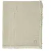 Image de Jollein Couverture de berceau 75x100cm Frange - Vert Olive/Ivoire - GOTS