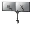 Image de Neomounts Support de table dual 100x100 -8kg 17-27"/h?v/incliné/pivotant/clamp/noir (Tables, 27", 8 kg), Support de moniteur, Noir