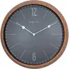 Image de Nextime, Horloge murale, Horloge murale Cork gris (30 cm)