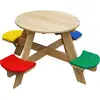 Image de Axi Table de pique-nique ovni ronde arc-en-ciel
