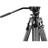 Image de Caruba Videostar 180 Pro Videostatief + vloeistof gedempte kop (Métal), Trépied, Noir