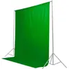 Image de Caruba Serviette de fond 3x6m Chroma Key Green (300 cm, 600 cm), Fond de studio, Vert